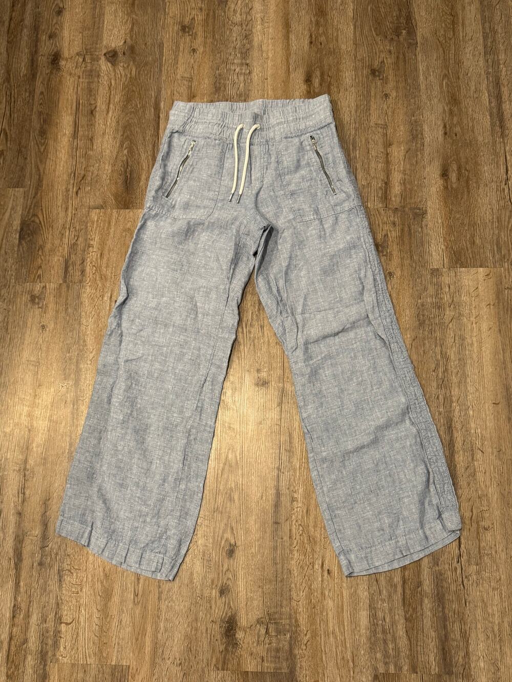 Athleta Women's Cabo Linen Wide Leg Pant Size 4